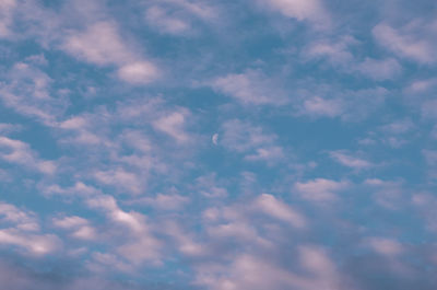 Low angle view of clouds in sky