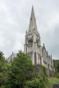 Low angle view of historic building against sky