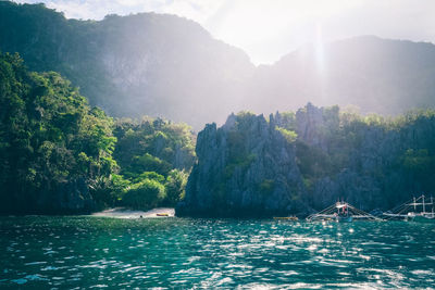 Scenic view of lake