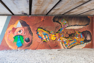 Close-up of graffiti