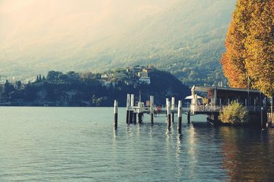 View of lake against sky