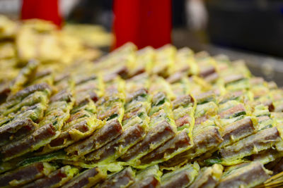 Close-up of food for sale at market