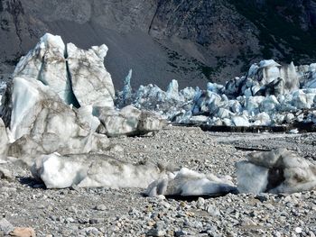 View of rocks on beach