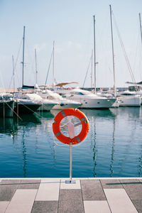 Boats in sea