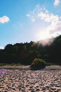 Scenic view of river against sky