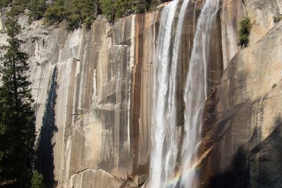 Scenic view of waterfall