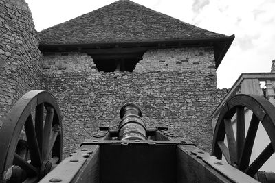 Low angle view of built structure against the sky