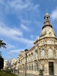 Low angle view of building against sky