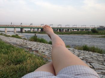People standing in water