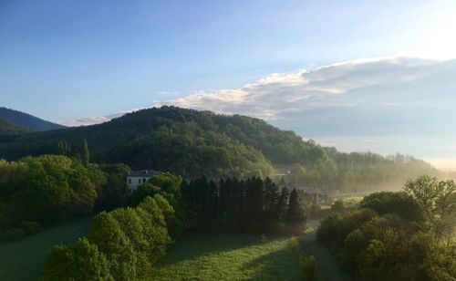 Landscape against sky