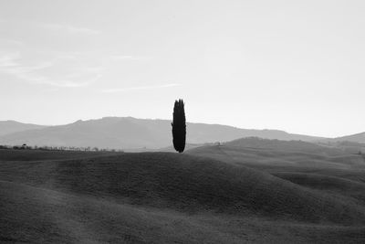 Scenic view of desert against sky