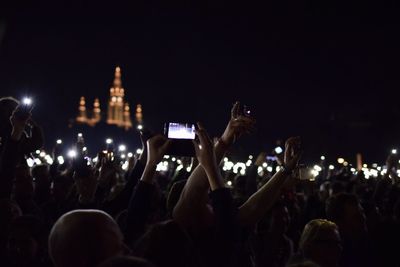 People at music concert