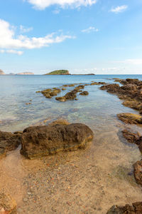 Scenic view of sea against sky