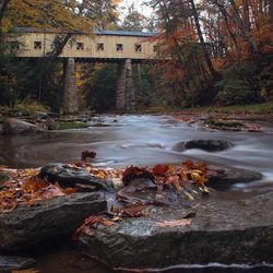 River flowing through rocks