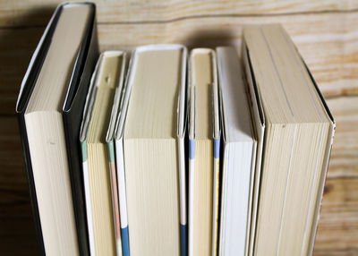 Close-up of books