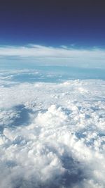 Aerial view of cloudy sky