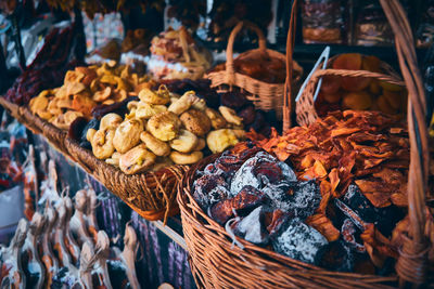 Close-up of food for sale at market stall