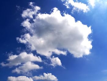 Low angle view of clouds in sky