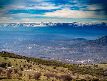 Scenic view of landscape against sky