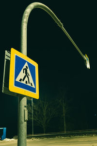 Close-up of road sign