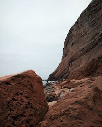 Rock formations against sky