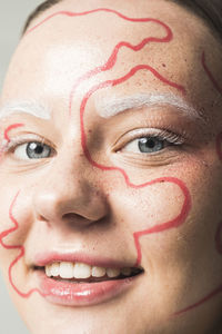 Close-up portrait of teenage girl