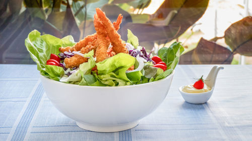 Close-up of salad in bowl