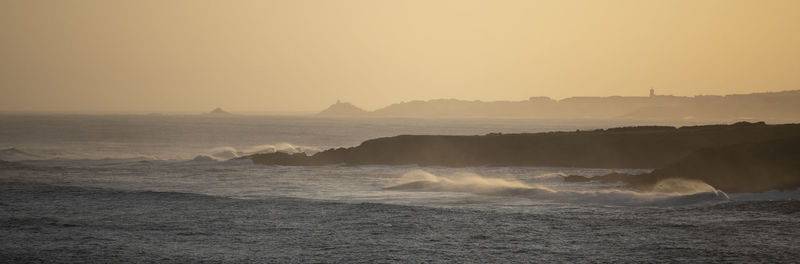 Cantabric coast line in north spain