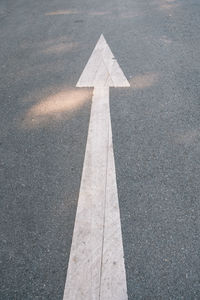 Road sign on street