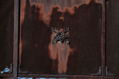 Close-up of window on wall