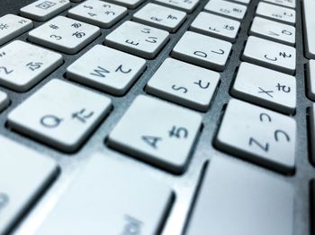 Close-up of computer keyboard