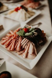 Close-up of food in plate