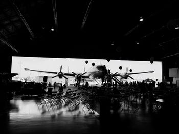 View of airplane in airport