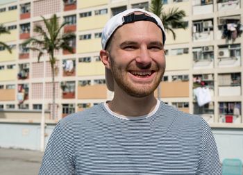 Portrait of smiling young man