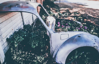 Close-up of vintage car