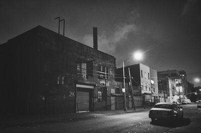 City street at night