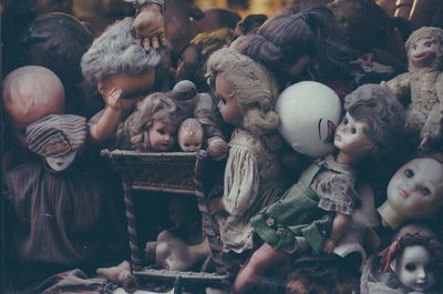 Close up of objects on table