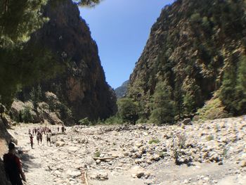 Stream flowing through rocks