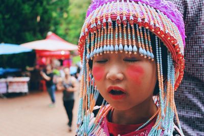 Portrait of young woman