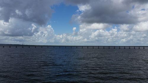 Bridge over calm sea