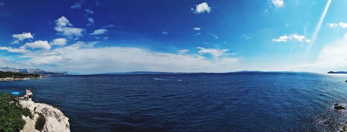 Panoramic view of sea against sky