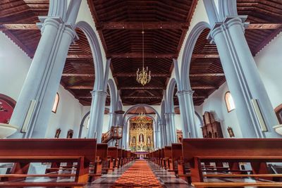 Interior of church