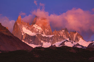 A beautiful morning of mount fitz roy