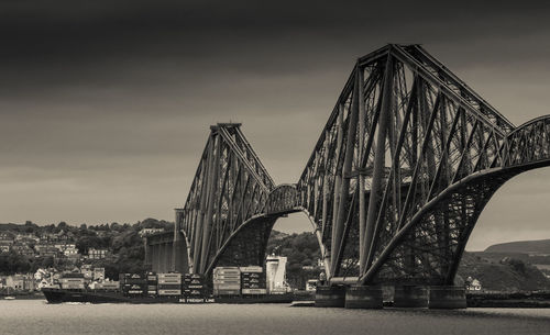 Low angle view of bridge over river