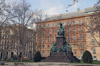 Low angle view of historic building