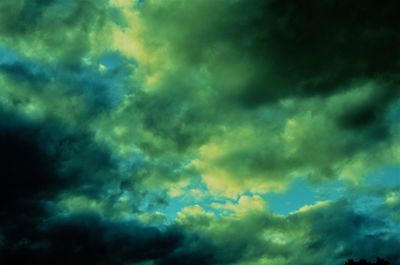 Low angle view of storm clouds in sky