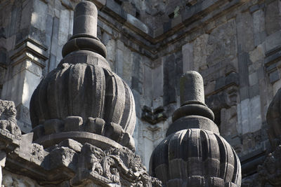 Low angle view of old temple building