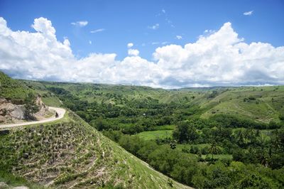 Scenic view of landscape against sky