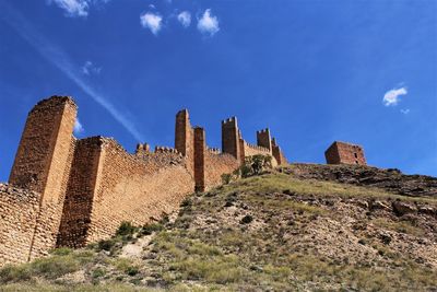 Ruin old fence of albarracín,teruel,aragon.spain