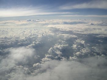 Aerial view of cloudscape